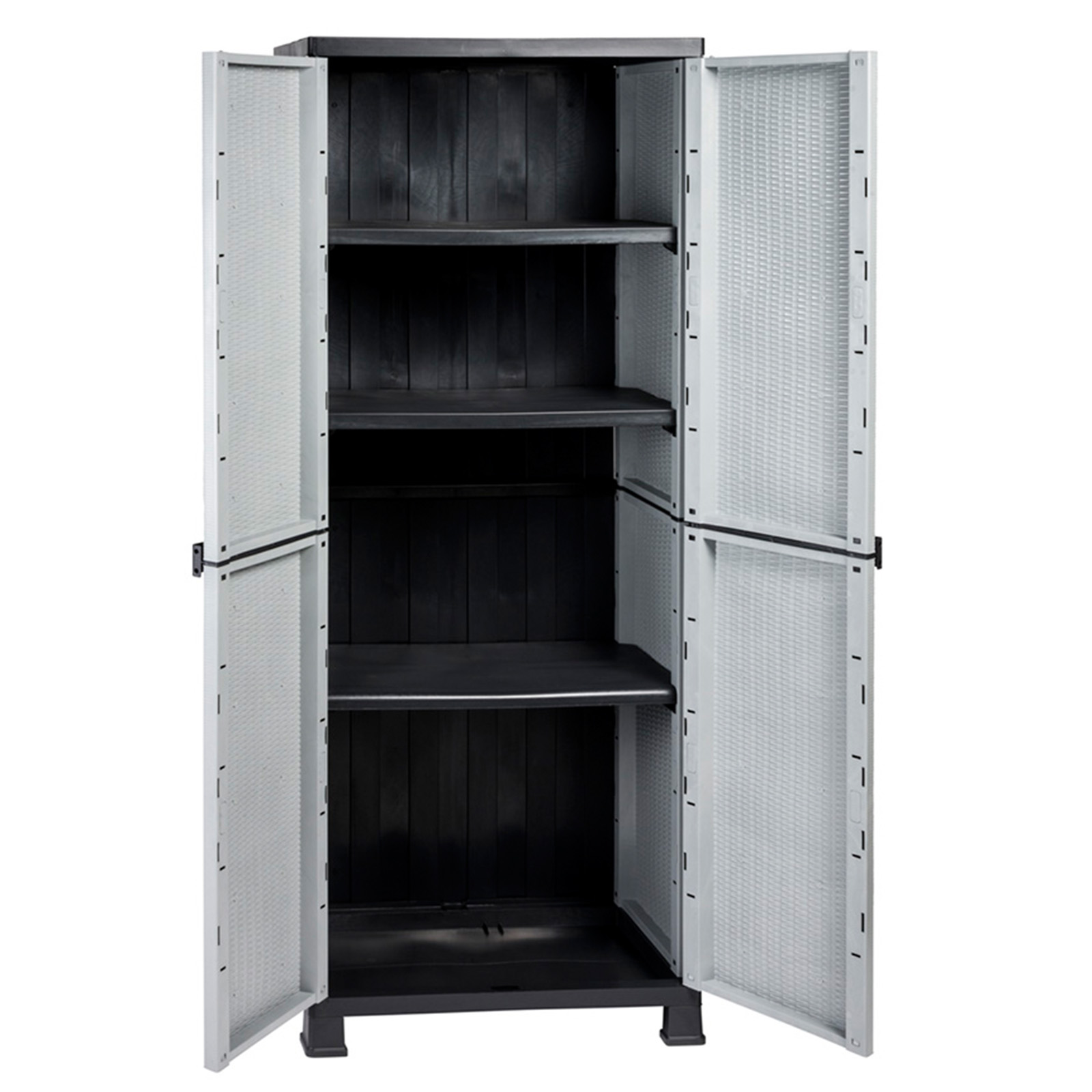 Mehrzweckschrank - Rattan-Optik - 171 cm hoch