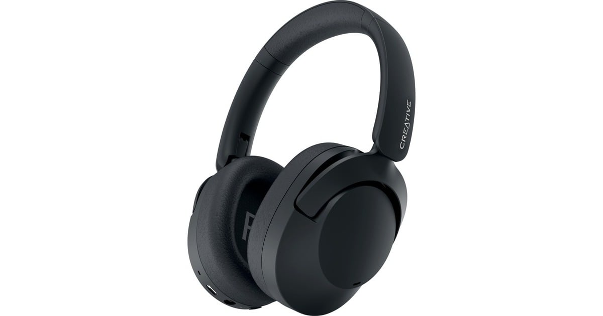 CreativeZen Hybrid 2 over-ear hoofdtelefoon  (Zwart, Bluetooth 5.2, USB-C, hybride ANC)