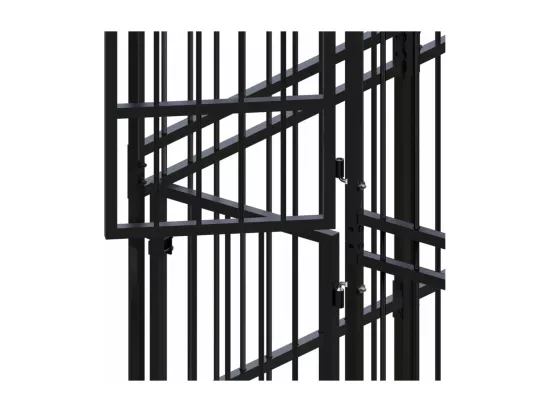 Chenil cage enclos pac noire 960 x 192 x 200 cm 02_0041751