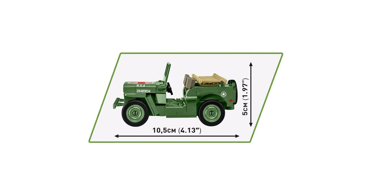 COBIHistorical Collection - Medical Willys MB Constructiespeelgoed  (Schaal 1:35)
