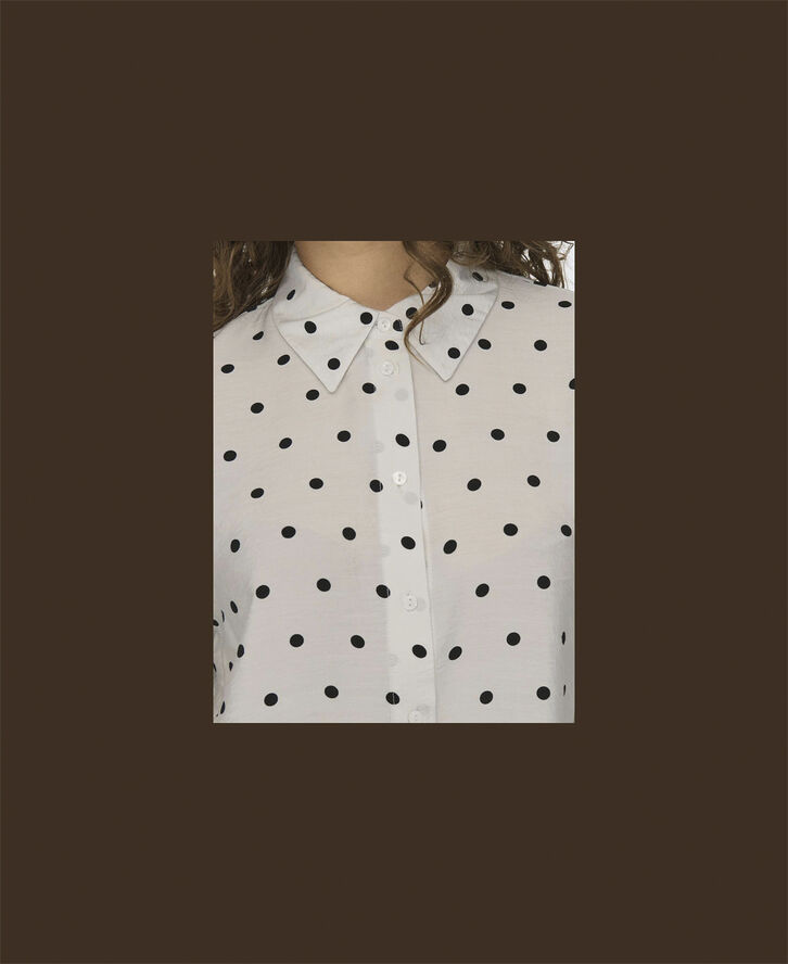 ONLY ONLLILIAN DOT BLOUSE WVN Blå