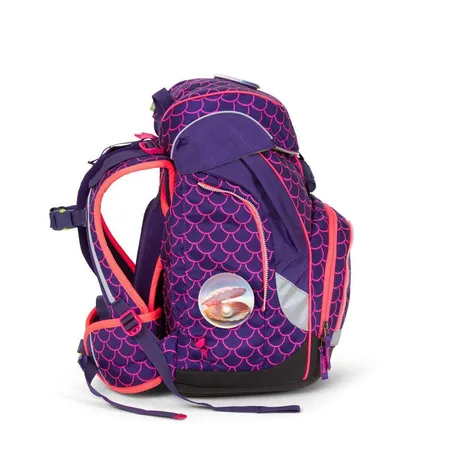 ergobag PACK Schulrucksack-Set LUMI Edition PerlentauchBär, 6-teilig