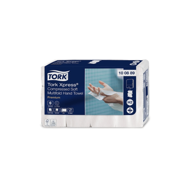 Tork Xpress 100889 Zachte Multifold-Z Handdoek Premium 2-laags Wit