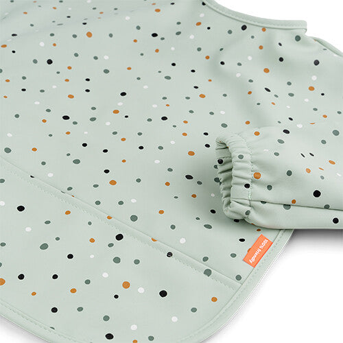 Done by deer mouwslab met voorvak - happy dots - green