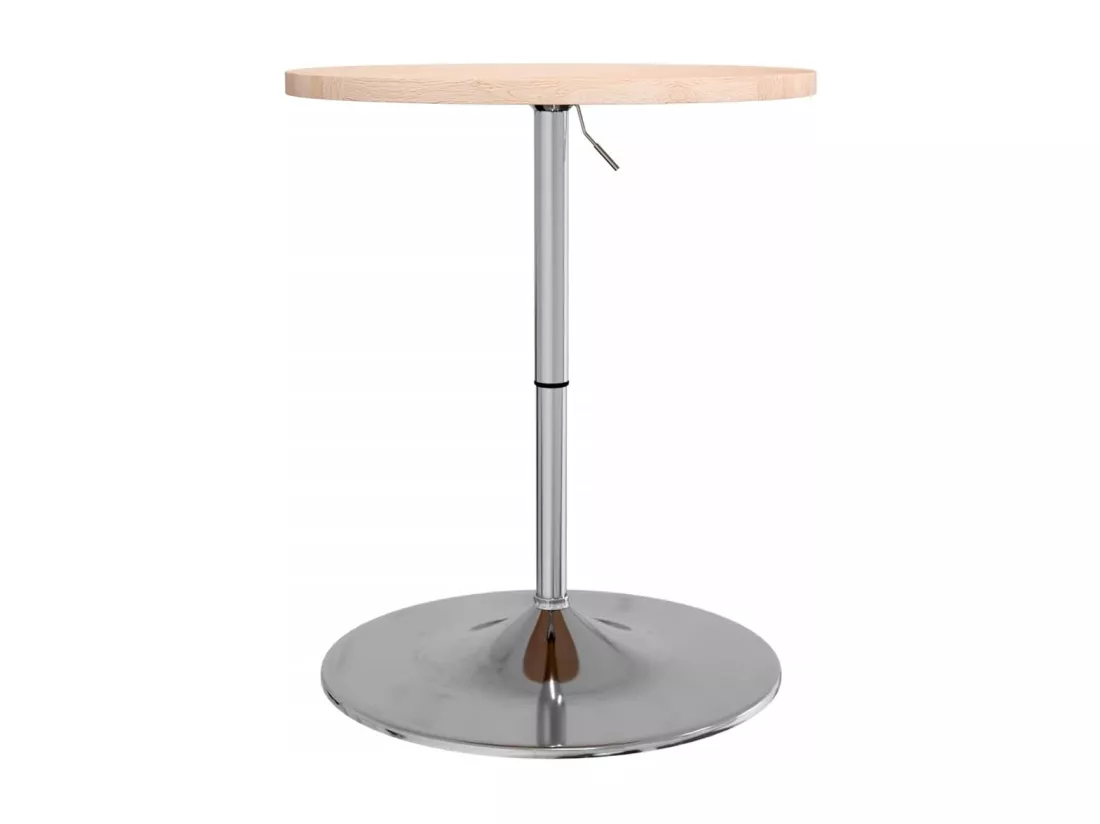Table de bar Ø60x90,5 cm bois massif de chêne