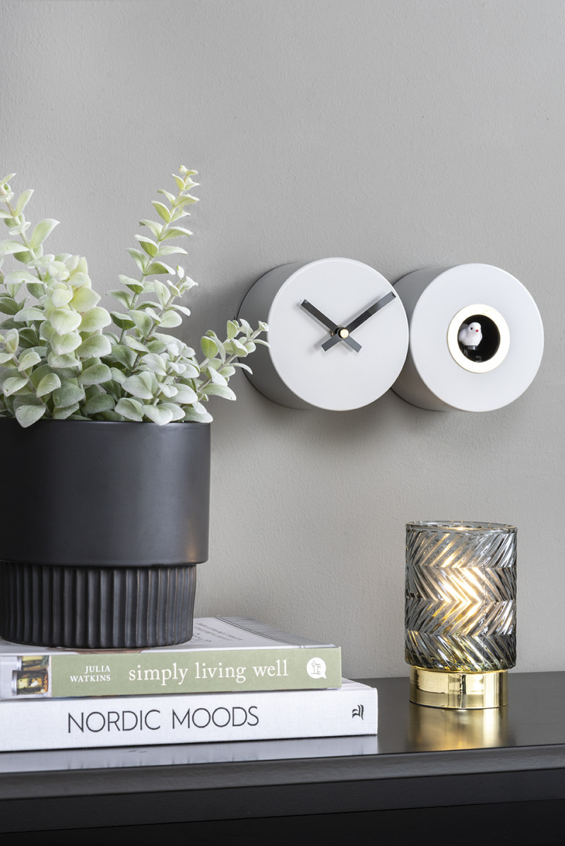 Wall Clock Duo Cuckoo KA5789BK Black