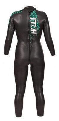 Combinaison Néoprène Mako Hali Plus Noir Vert Femme