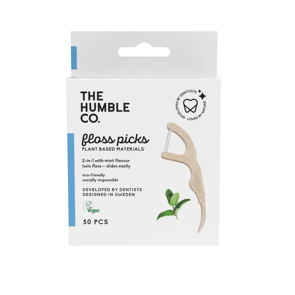 The Humble Co. Dental Floss Picks - 50 stk.
