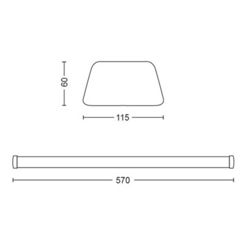Philips TL LED lamp Softline warm wit 25 W