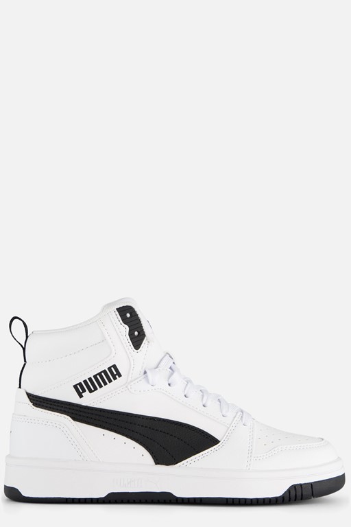 Puma Rebound v6 Mid Sneakers wit Leer