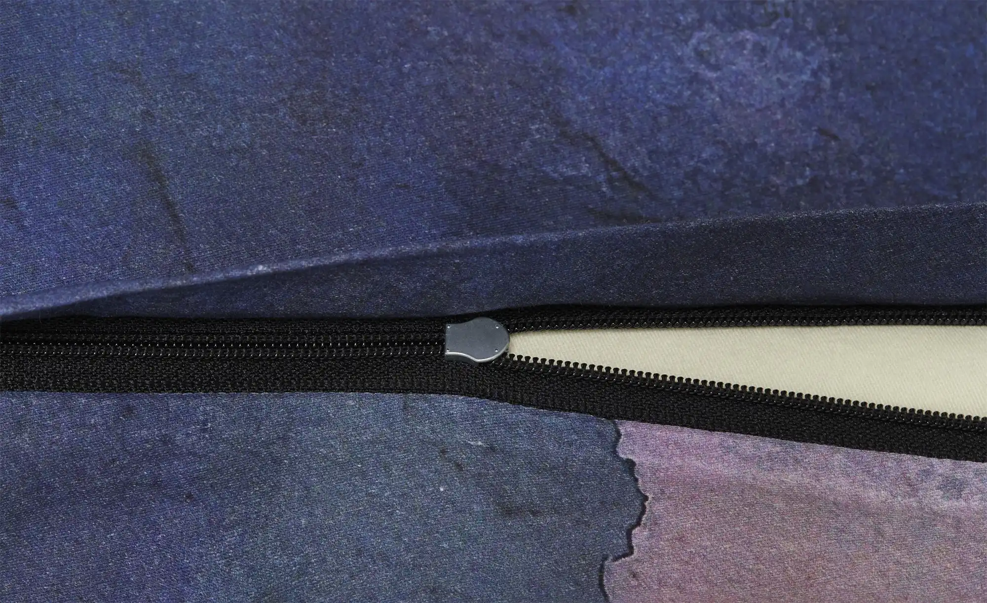 indigo Mako-Satin Bettwäsche Impressionist