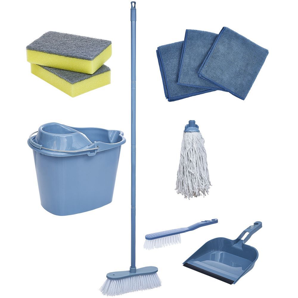 Kit de ménage complet 11 pièces