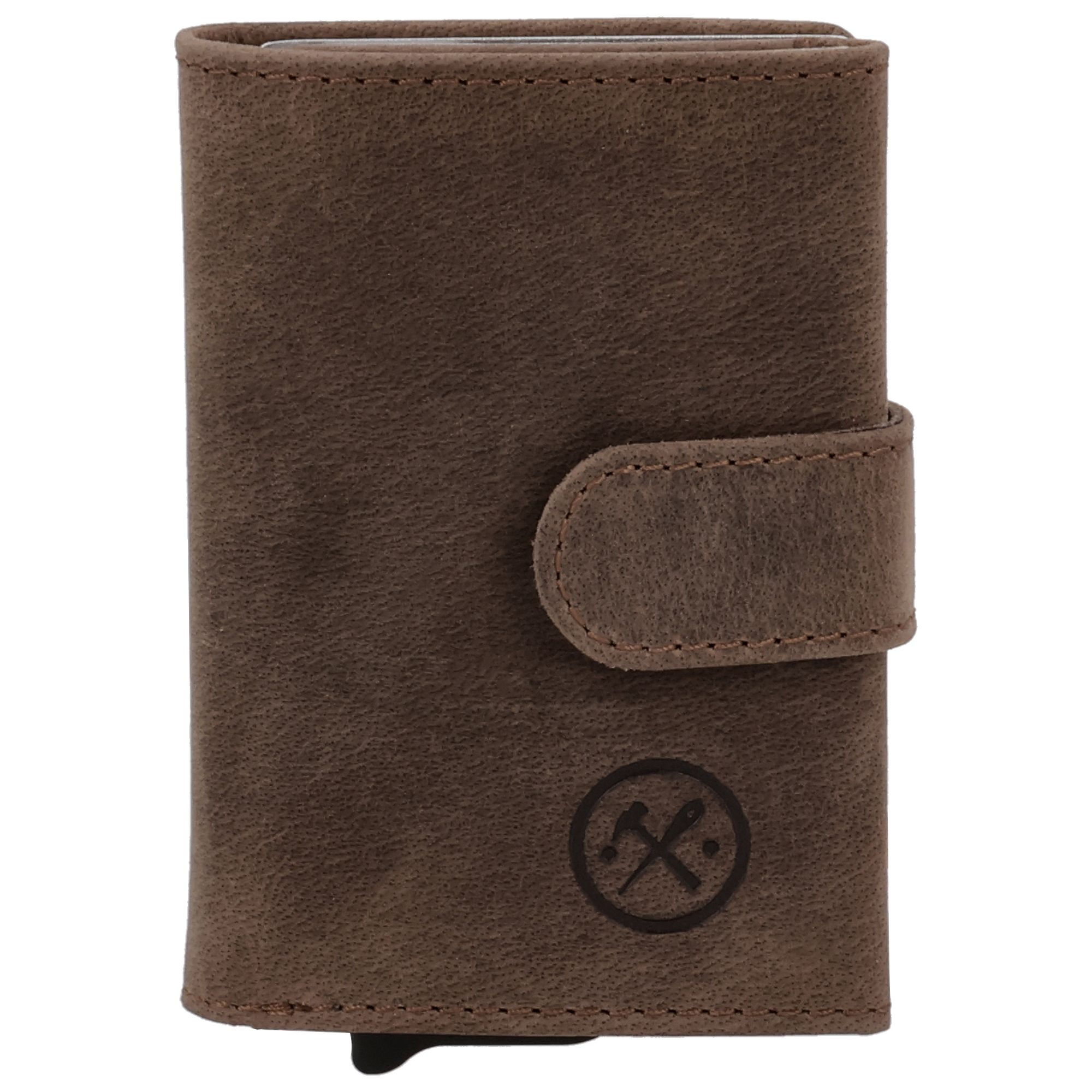 Hide & Stitches Idaho Assorti Safety Wallet Donkerbruin