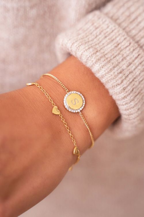 Armband met hartjes