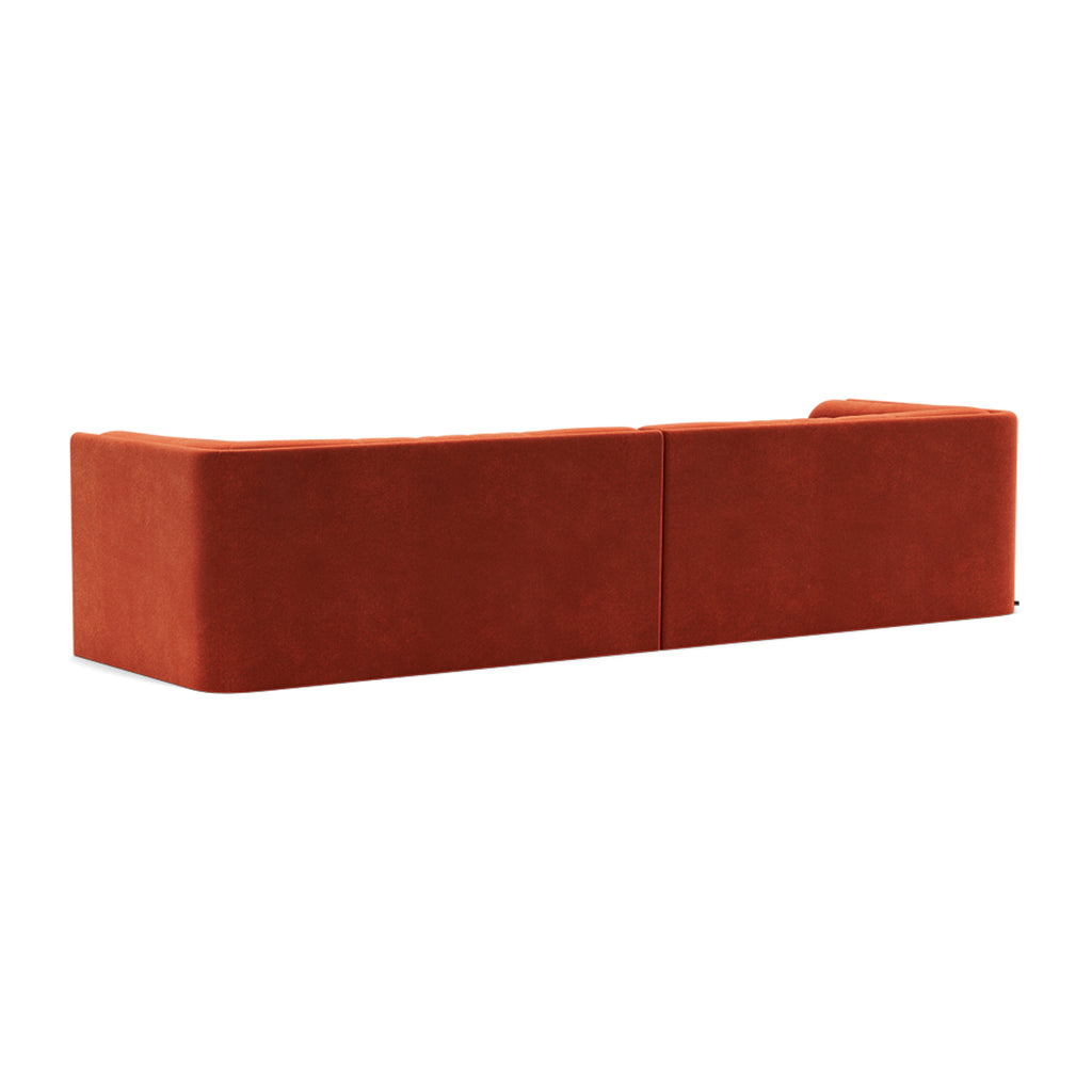 FÃST Bolster Hoekbank met Chaise Longue - Royal / Saffron