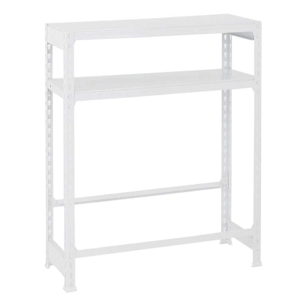 PROREGAL Drankkratplank, Camel-stijl, met opbergruimte, HxBxD 100 x 80 x 30 cm, Wit