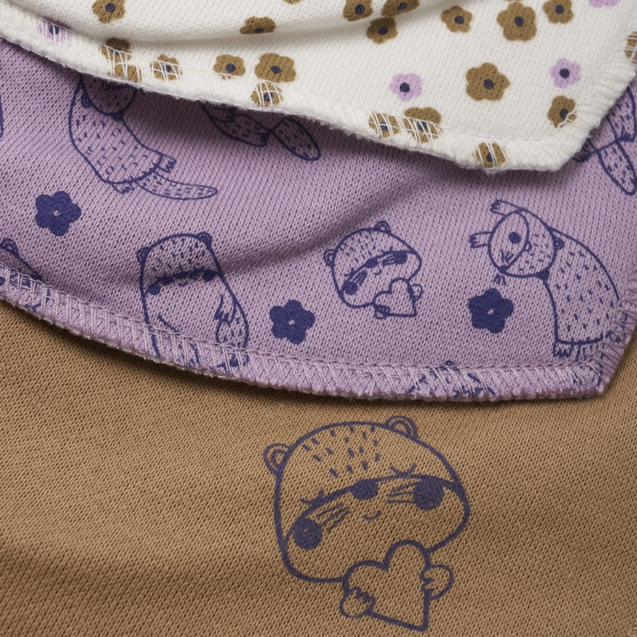 pippi Bandana 3er Pack Orkide