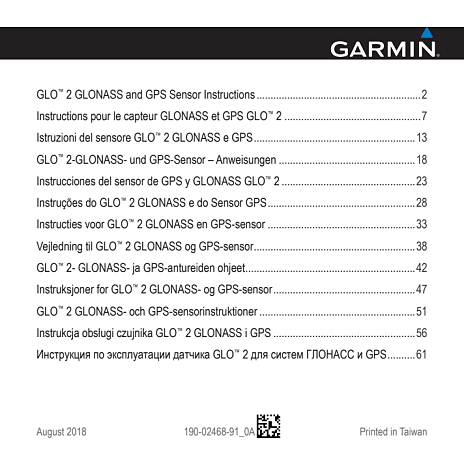 Garmin GLO 2 - GPS/GLONASS modtager
