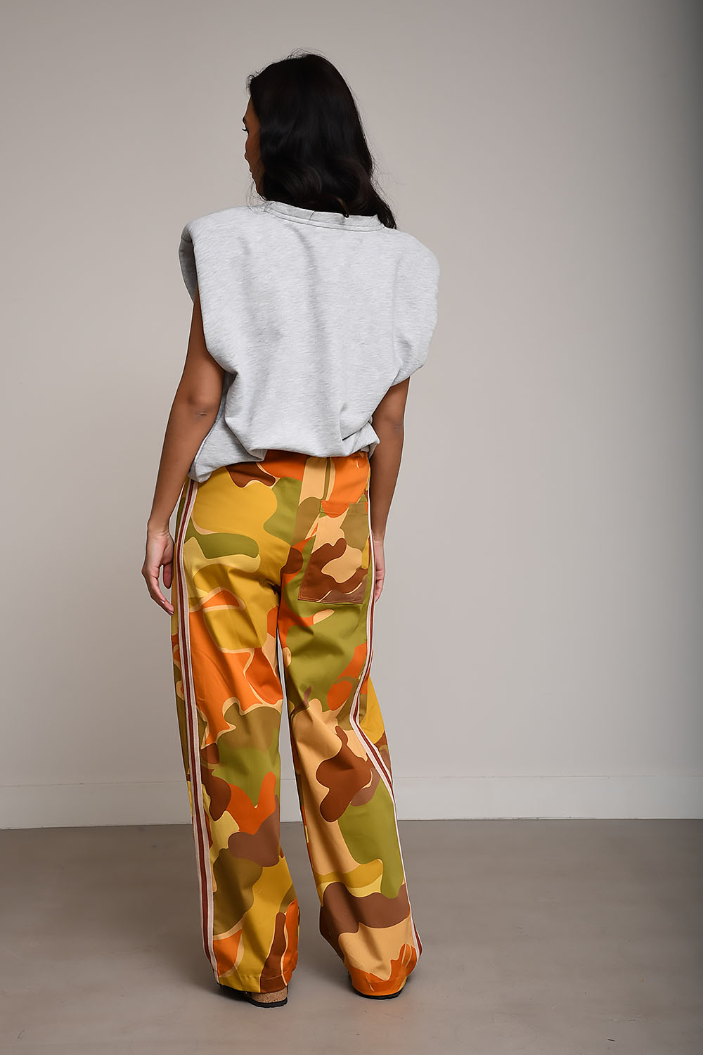 Inty printed cotton pantalon