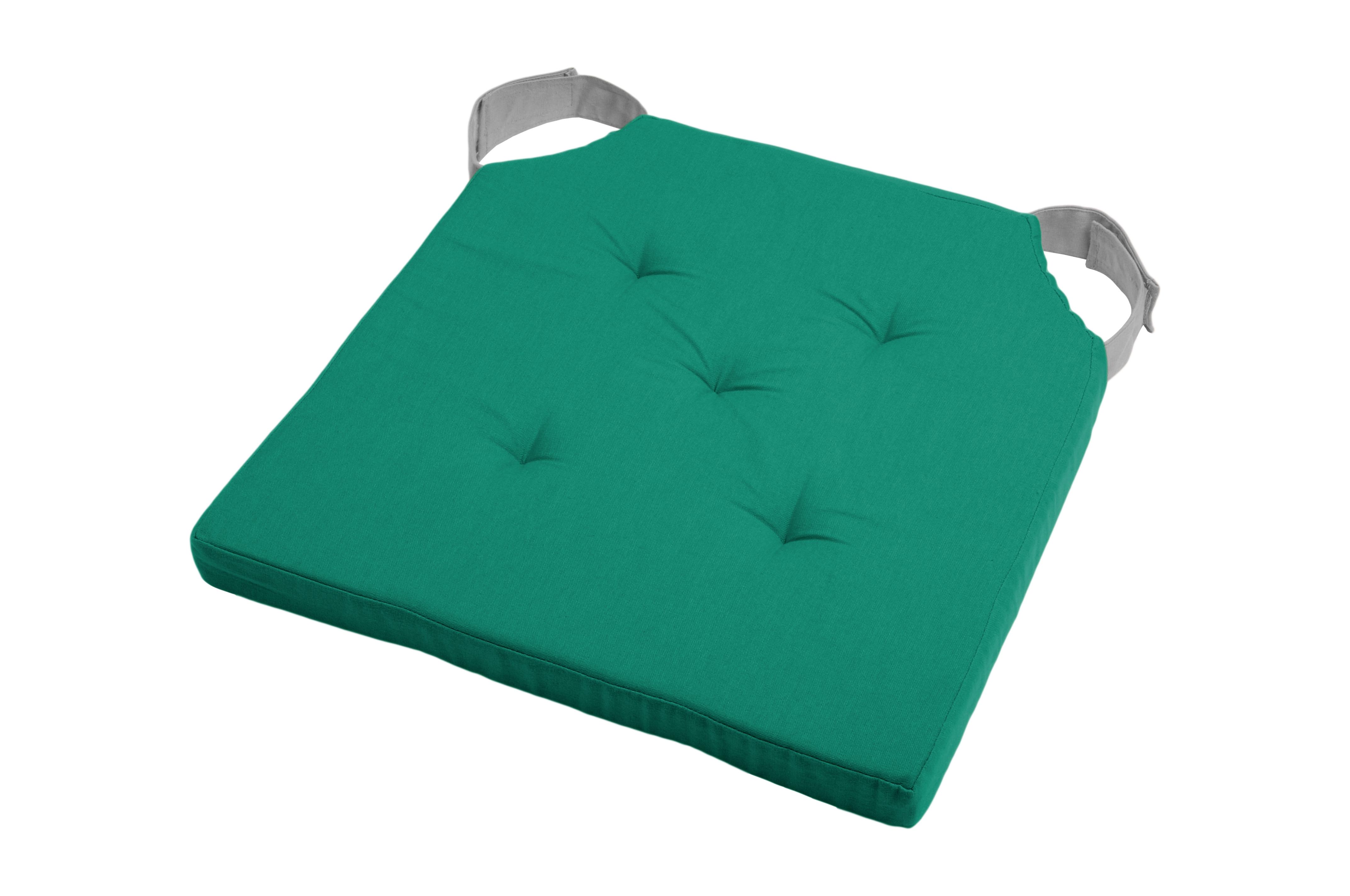 DUO GALETTE VELCRO 38X38X4 EMERAUDE
