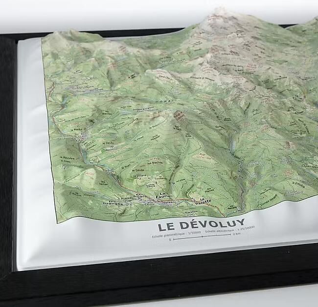 CARTE RELIEF LE DEVOLUY