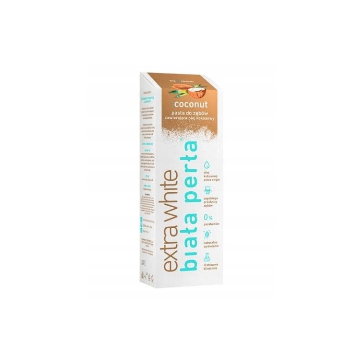 Biała Perła Tandpasta Extra White met Kokosolie 75 ml