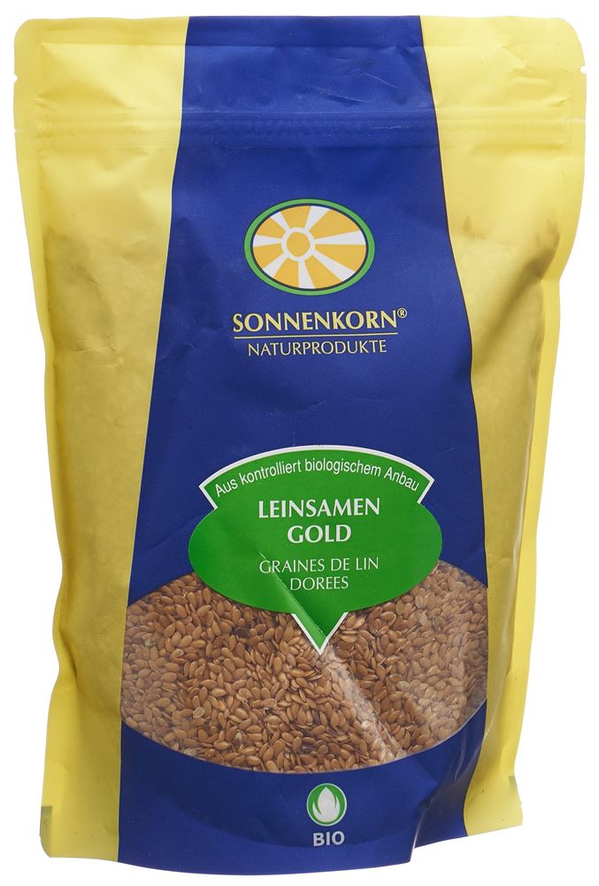 SONNENKORN Leinsamen Gold Bio Knospe 500 g