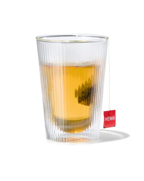 verre à double paroi ligne relief 350ml