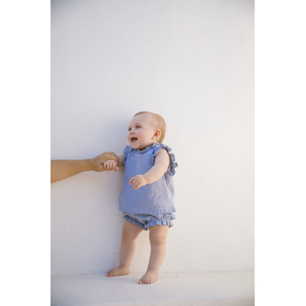 Køb MarMar Fine Cotton Navy Stripe Pava Bloomers