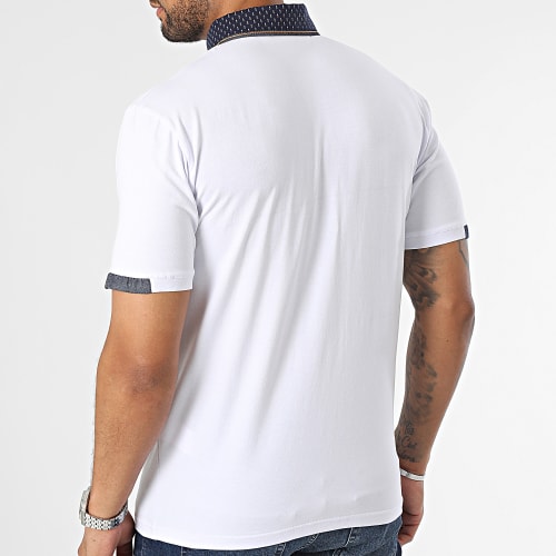 Polo Manches Courtes Blanc