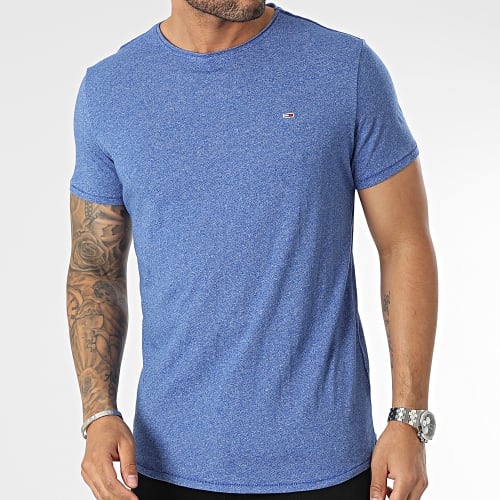 Tee Shirt Slim Oversize Jasper 9586 Bleu Roi Chiné