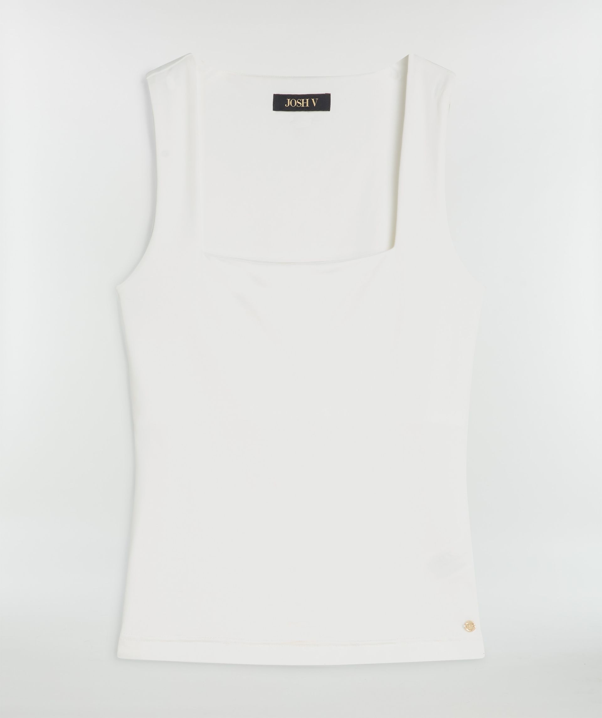 JV-LINDE slim fit top - off white
