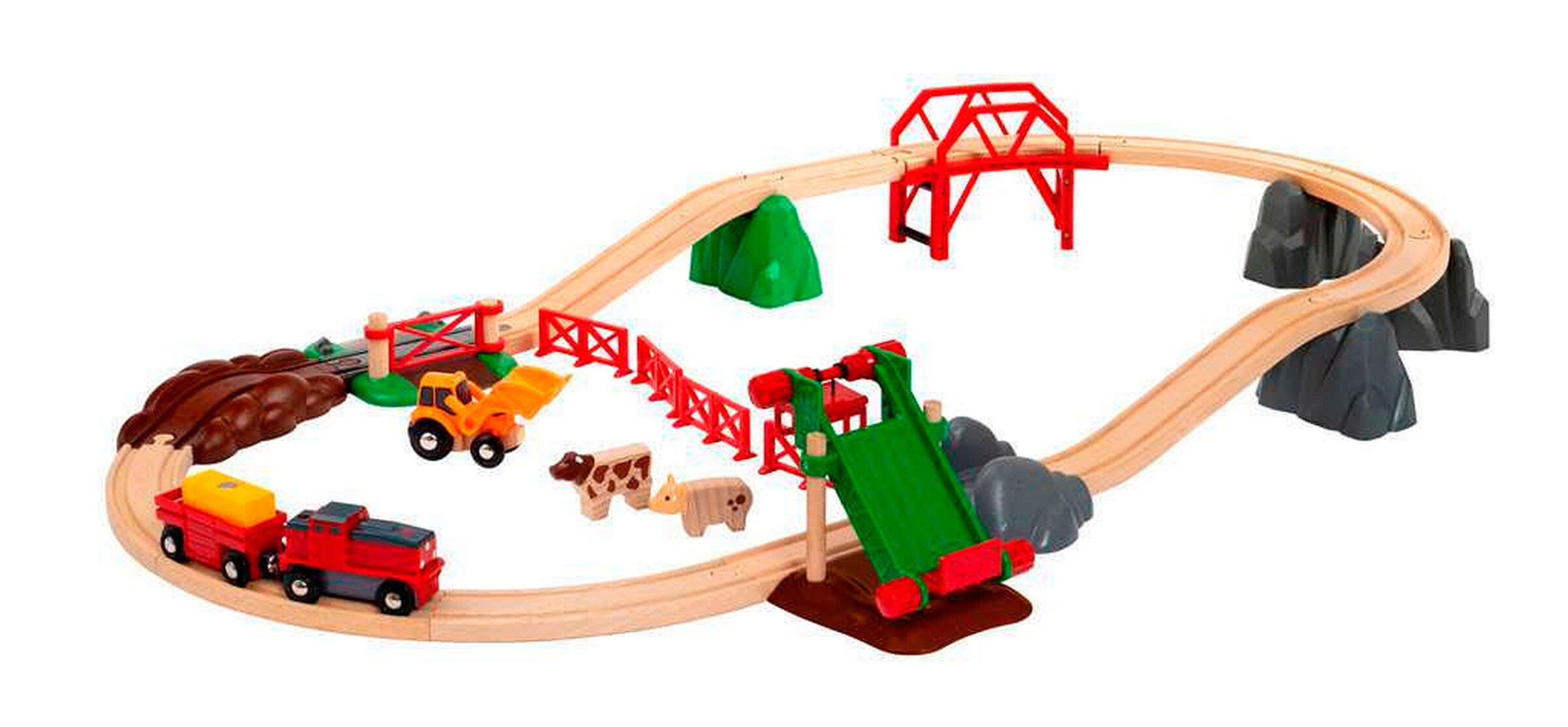 BRIO Großes Bahn Bauernhof-Set