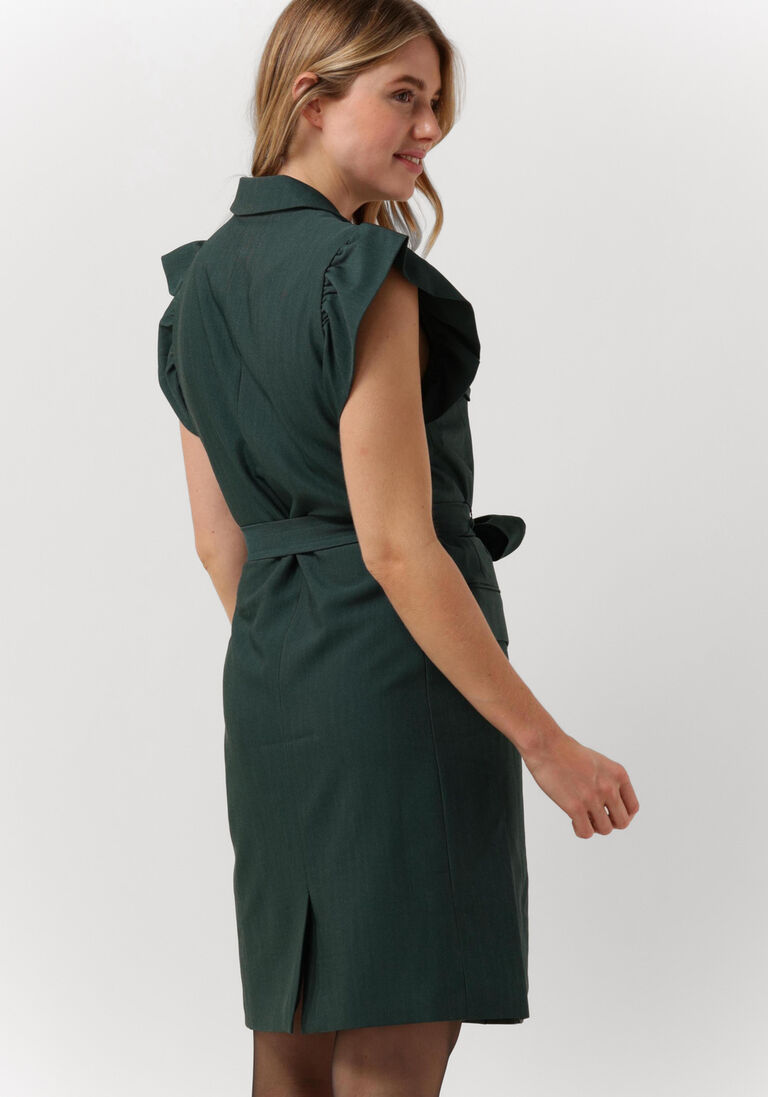 BRUUNS BAZAAR groene bruuns bazaar mini jurk firello gaia dress