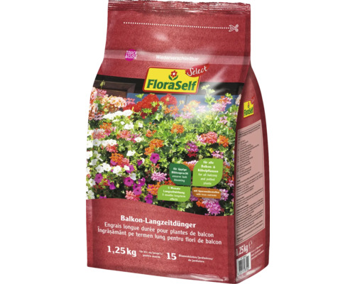 Langdurige meststof voor balkon- en potplanten FloraSelf Select 1,25 kg