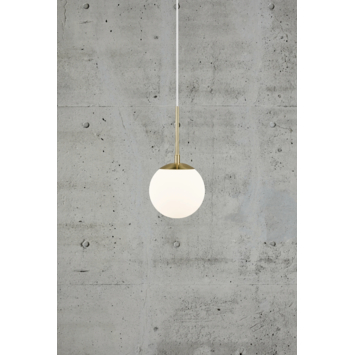 Nordlux hanglamp Grant opaal messing Ø 15cm E14