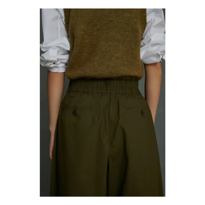 Soeur Pantalon Vernon Popeline de Coton | Vert kaki