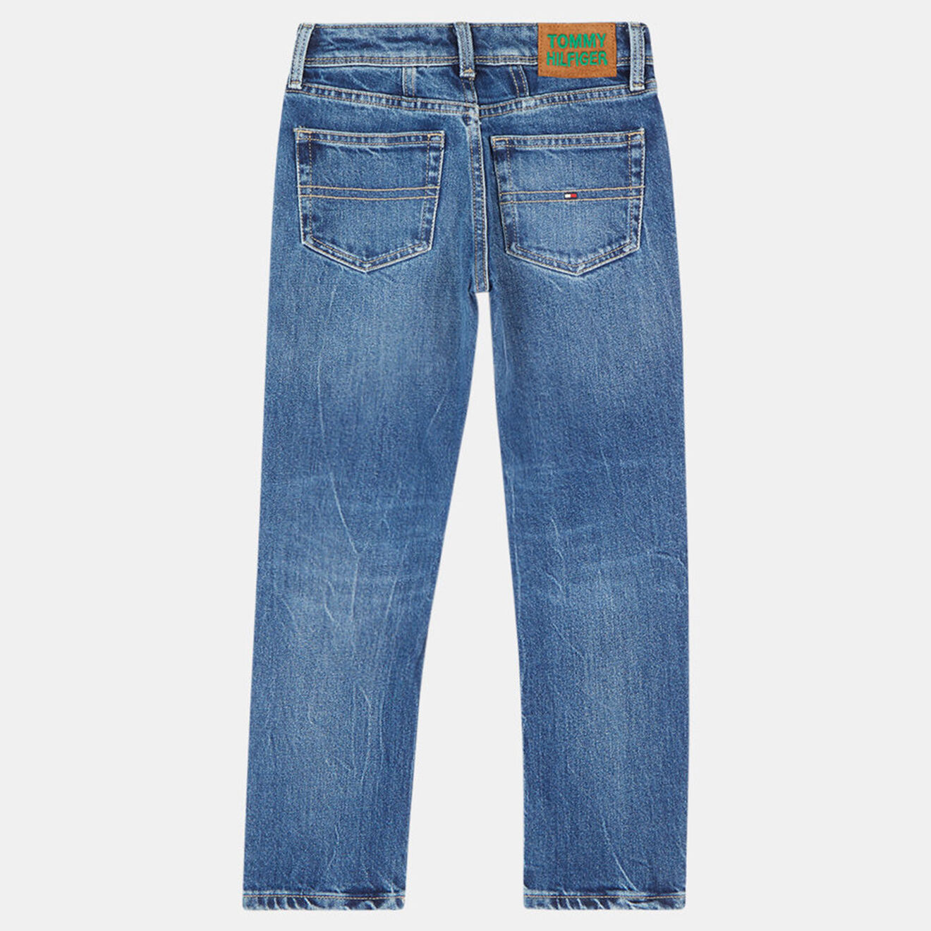 Tommy Hilfiger Jean droit en Coton stretch Harper délavé bleu