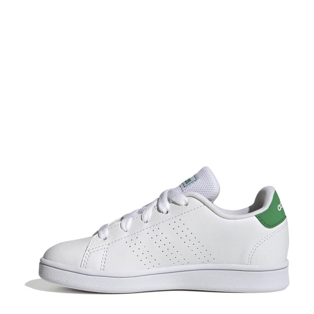 adidas Advantagesneakers wit/groen
