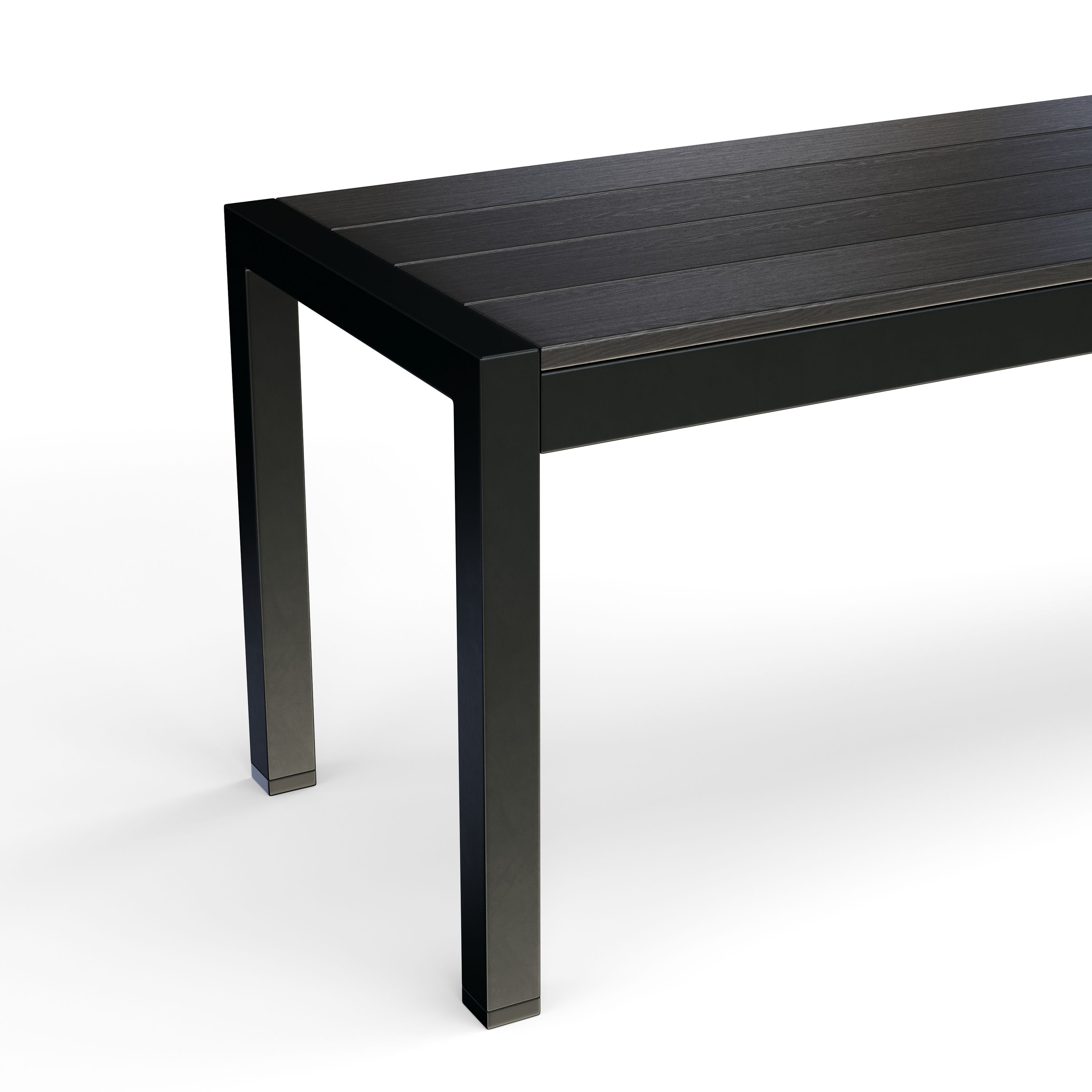 Gartenbank RIVI 135 cm schwarz