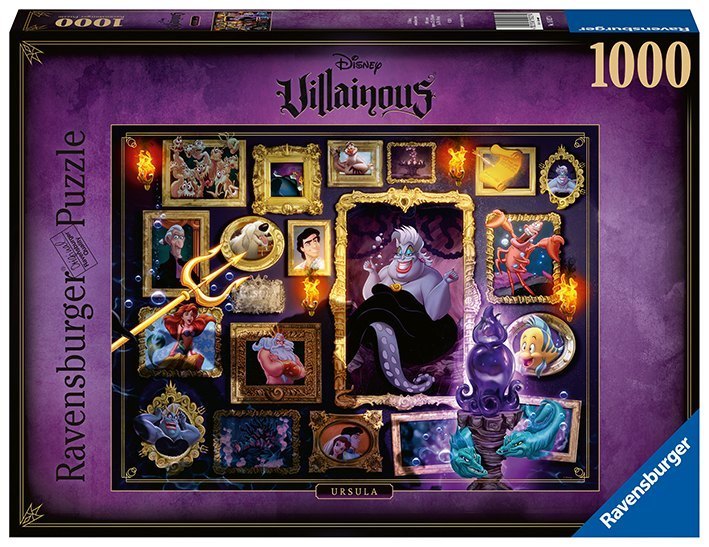 Ravensburger Puzzle 1000 Teile -  Villainous Ursula - Die beliebten Charaktere aus Arielle als Puzzle für Erwachsene und Kinder ab 14 Jahren