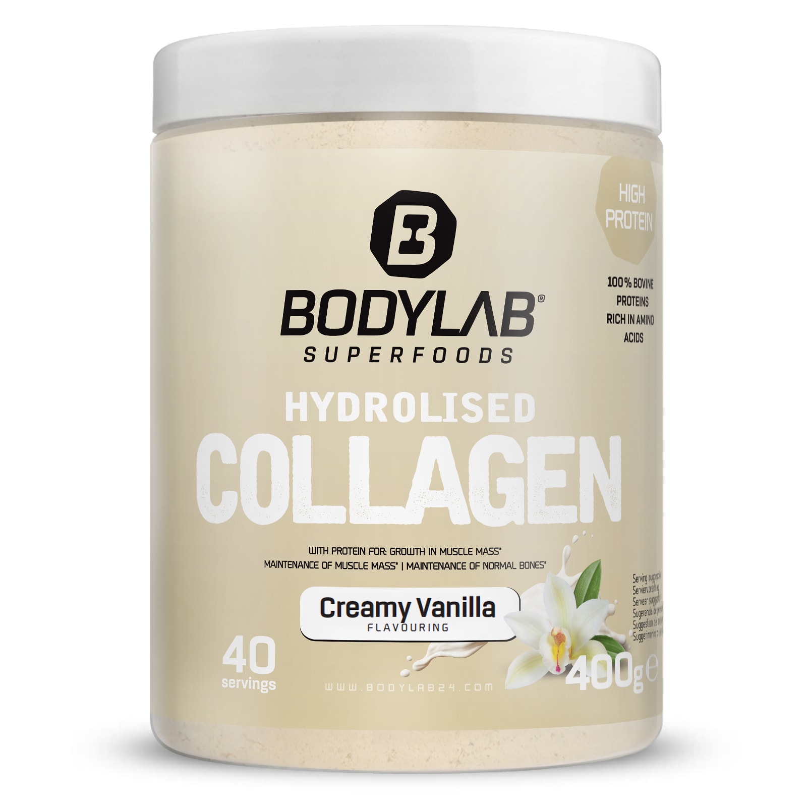 Hydrolysed Collagen - 400g - Creamy Vanilla