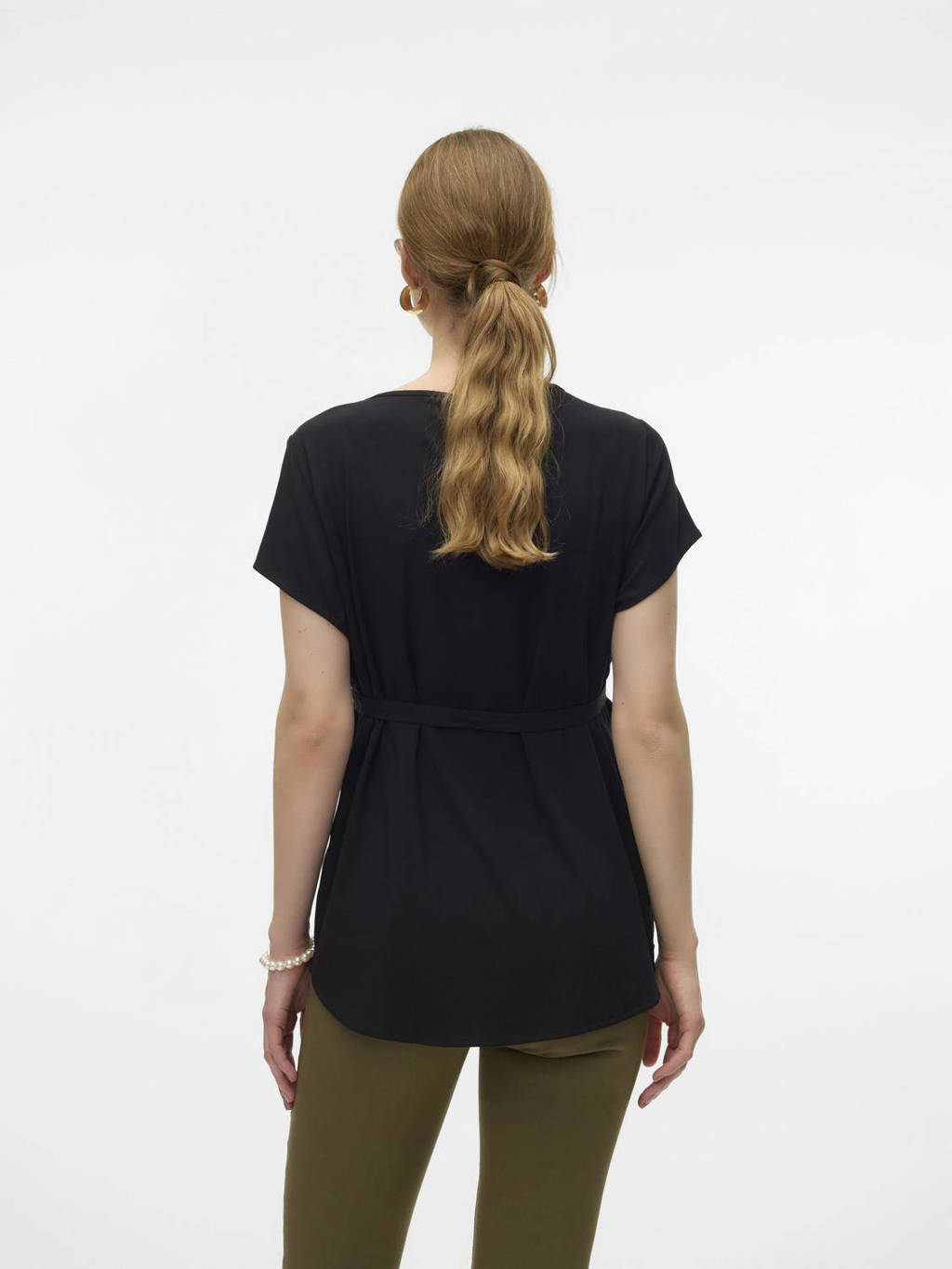VERO MODA MATERNITY zwangerschapstop zwart