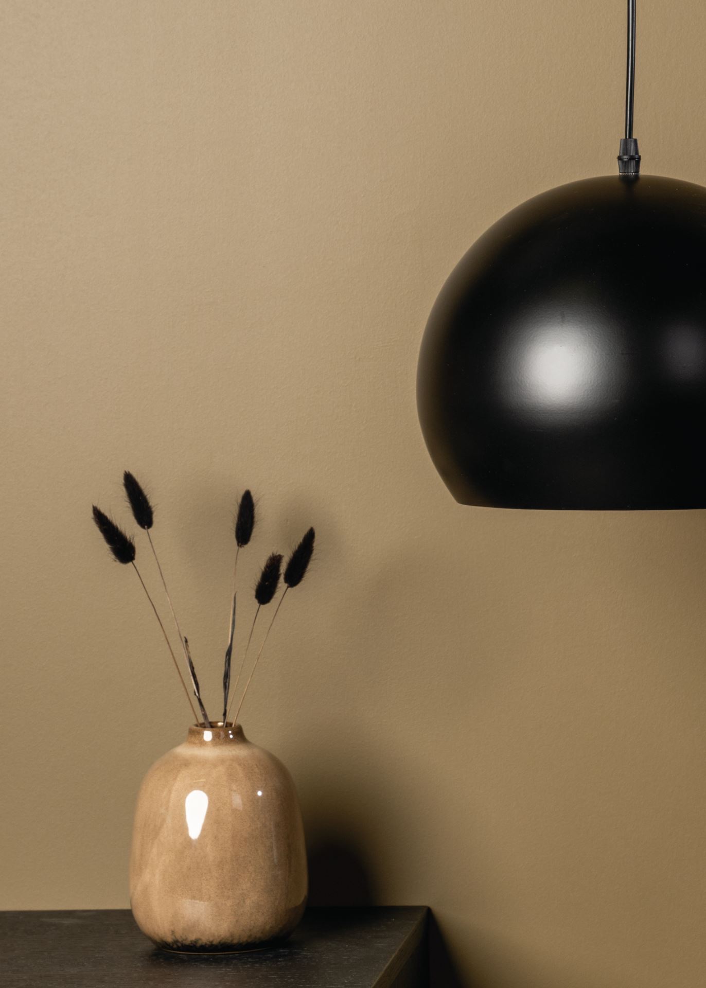 Taklampe svart - 40 cm ø 50