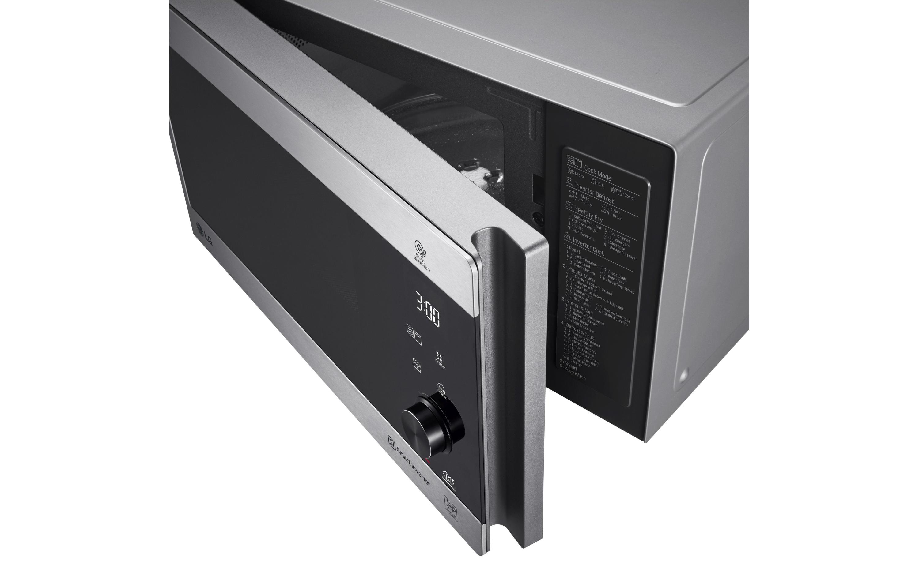 Mikrowelle NeoChef MH6565CPS Silber<br>1000 W-Mikrowelle mit präziser Temperaturregelung
