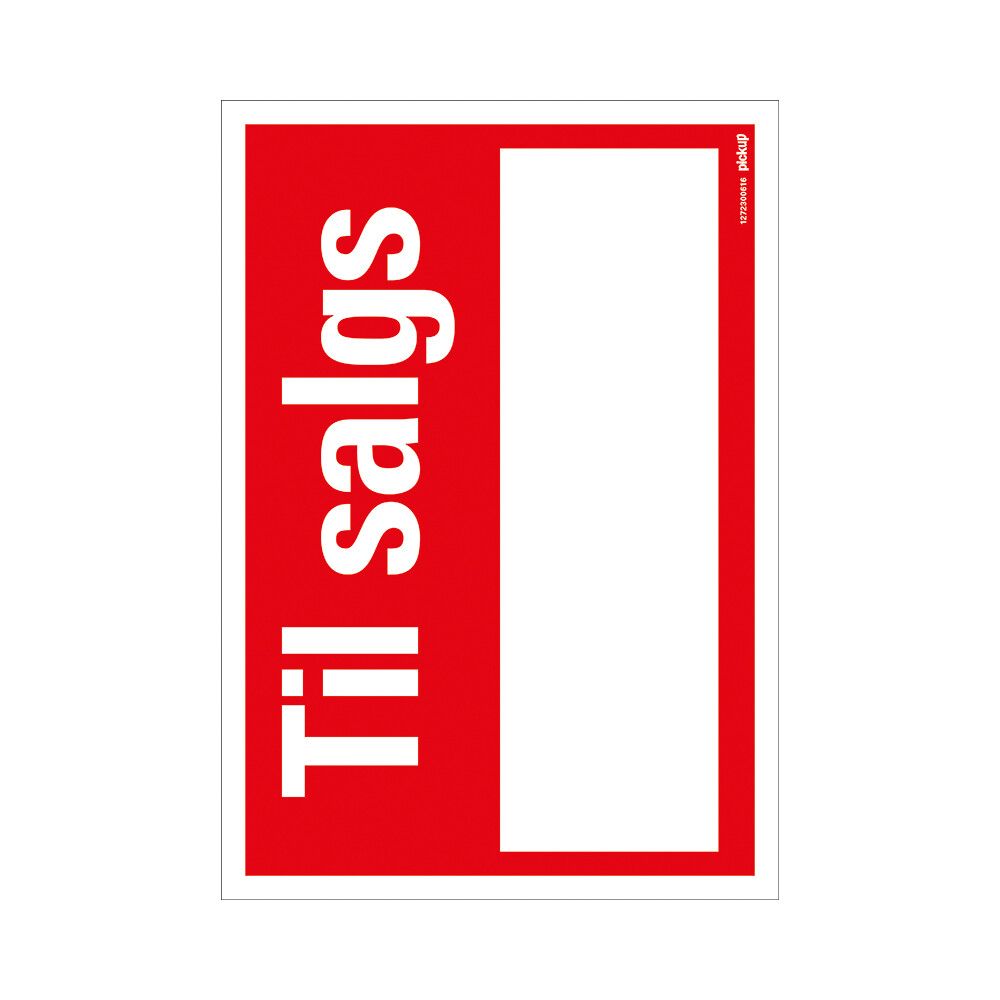 SKILTPICKUPCOMBI TIL SALGS33 X 23 CM