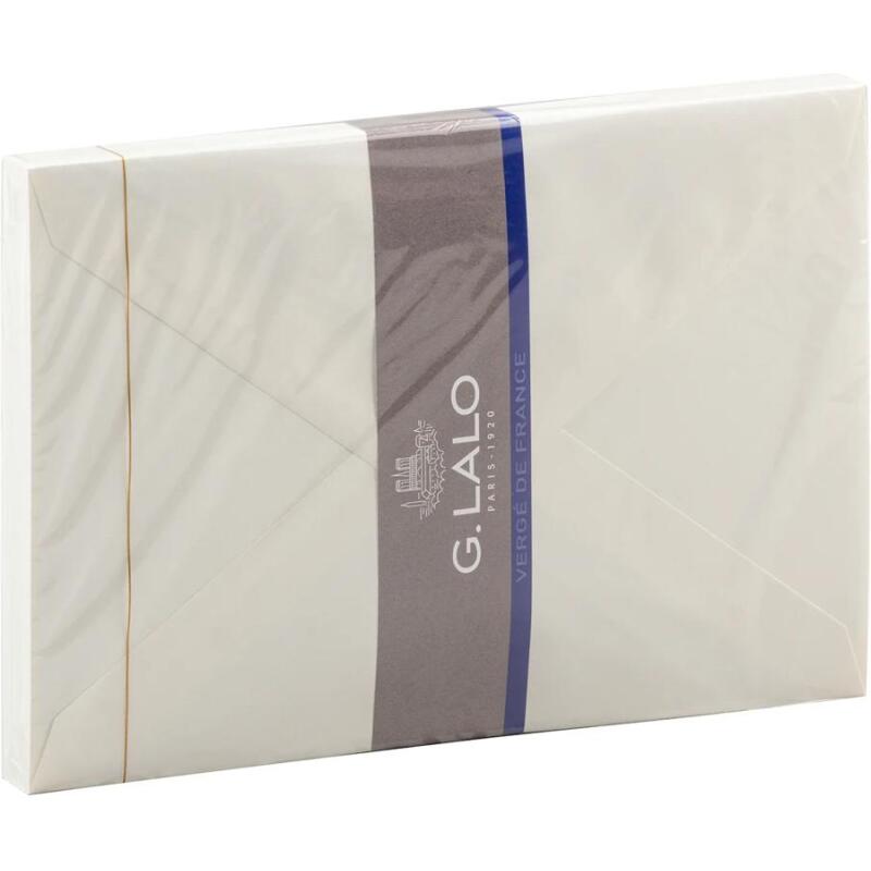 25 enveloppes 162x229mm Vergé de France doublées gommées