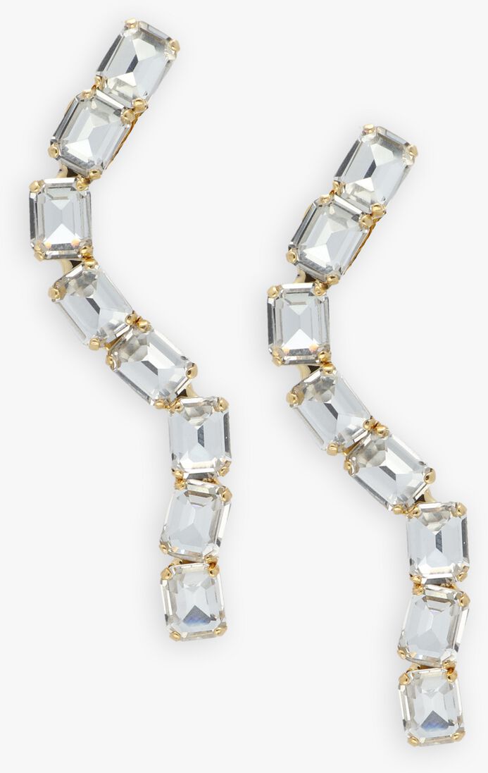goudkleurig lott. gioielli sieraad snake earring