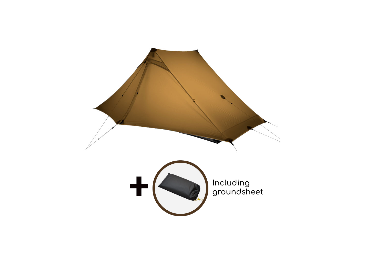 3F UL GEAR 2 PRO 3 seizoenen 2-persoons tent - Brown
