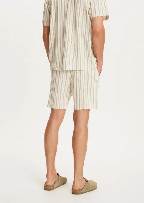 Korte broek met strepen off-white (WIT.O)